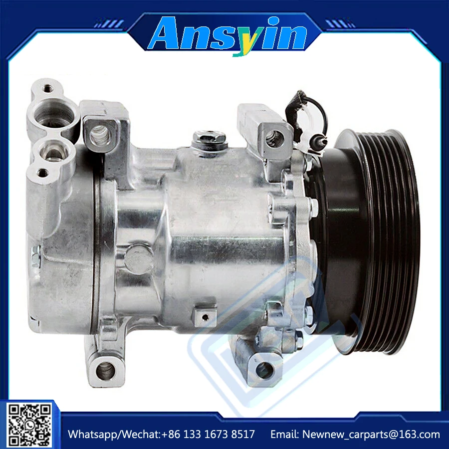 AC Compressor SD6V12 For Renault Clio III 2009-16 Twingo 07-19 GRAND MODUS 7PK PV7 8200357173 8200578856 8200756601 8200819568