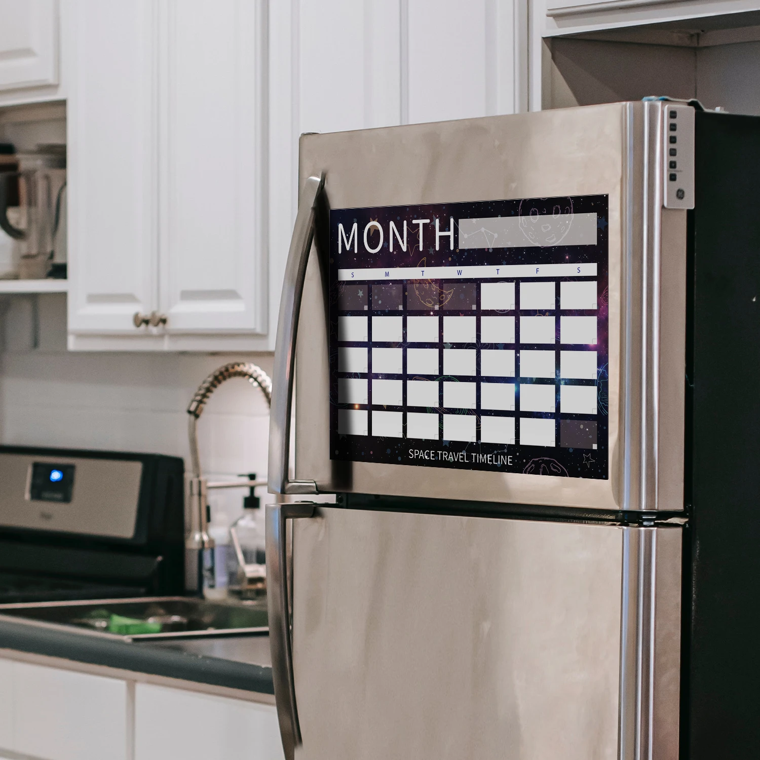 Kitchen Notes Magnetic Monthly Weekly Planner Calendar Table Dry Erase Whiteboard Blackboard Fridge Sticker Message Board Menu