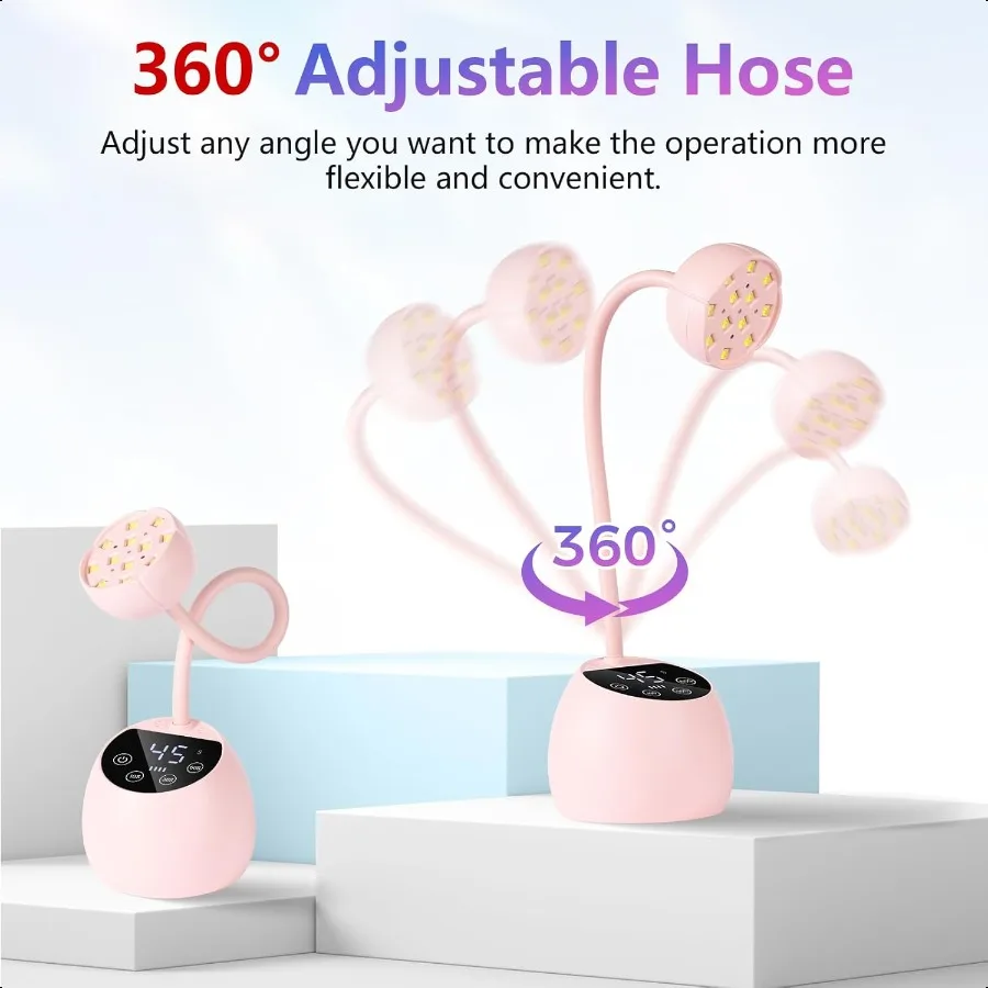Lámpara LED UV para uñas, luz UV con cuello de cisne para uñas de Gel, Cherie Cordl, USB, 39W, lámpara de Gel para secador de uñas con 4 veces, Sensor Profional F