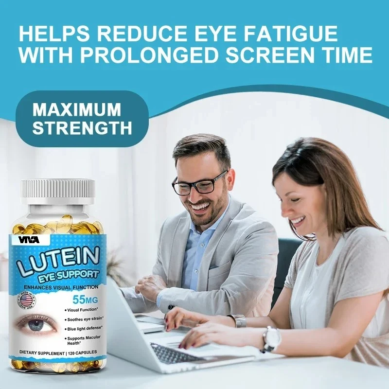 

Lutein with Zeaxanthin, Premium Vision Formula, Antioxidant, Protects Eye Health, Maintains Healthy Vision - 120 Capsules