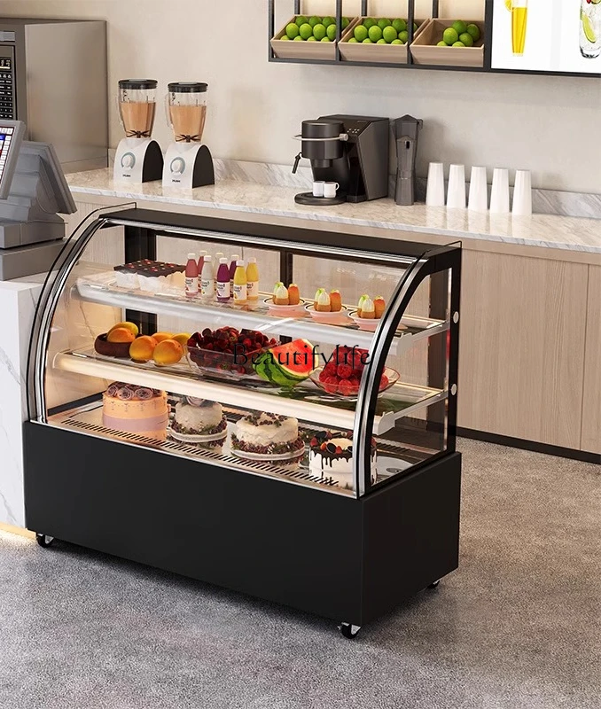 4Refrigerated Display Cabinet Right Angle Small Fruit West Point Desktop Air-cooled Fresh-keeping Freezer