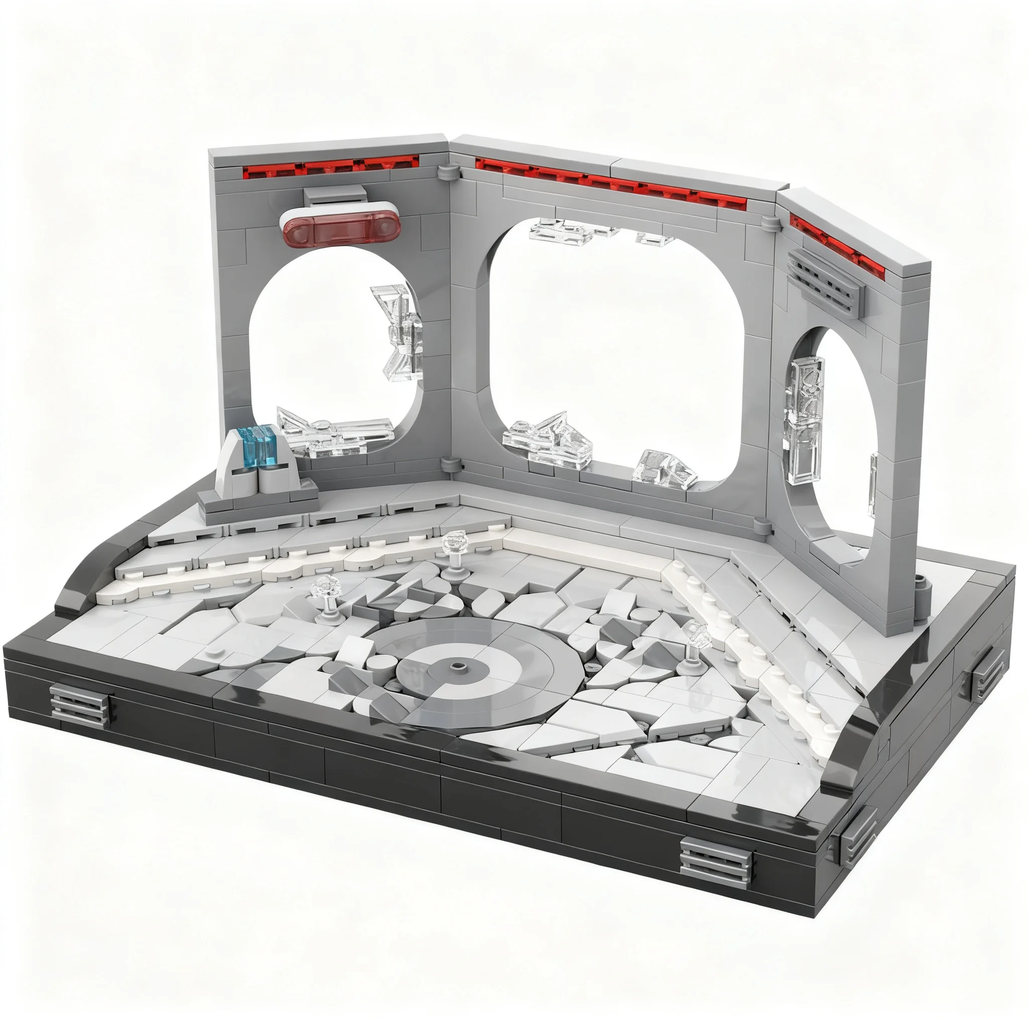 444pcs MOC The Force Unleased II - Escape Kamino Star Battle Model Building Blocks Architecture Collection Brick Idea Education