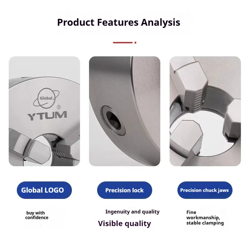 

High Precision K21-160 160mm Lathe Chuck 3 Jaw Self-Centering Chuck Metal Manual Scroll Chuck For Machine Tool Accessories