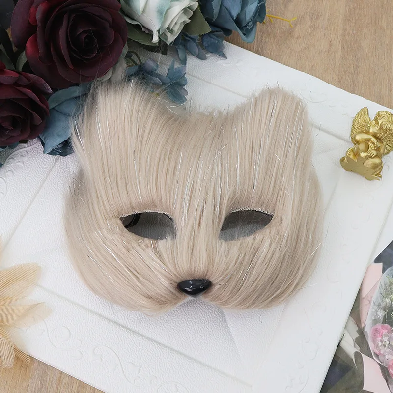 Fox Mask Decorative Animal Mask Eye Mask Realistic Mascara Masquerade For Cosplay Events Themed Parties Halloween view 3