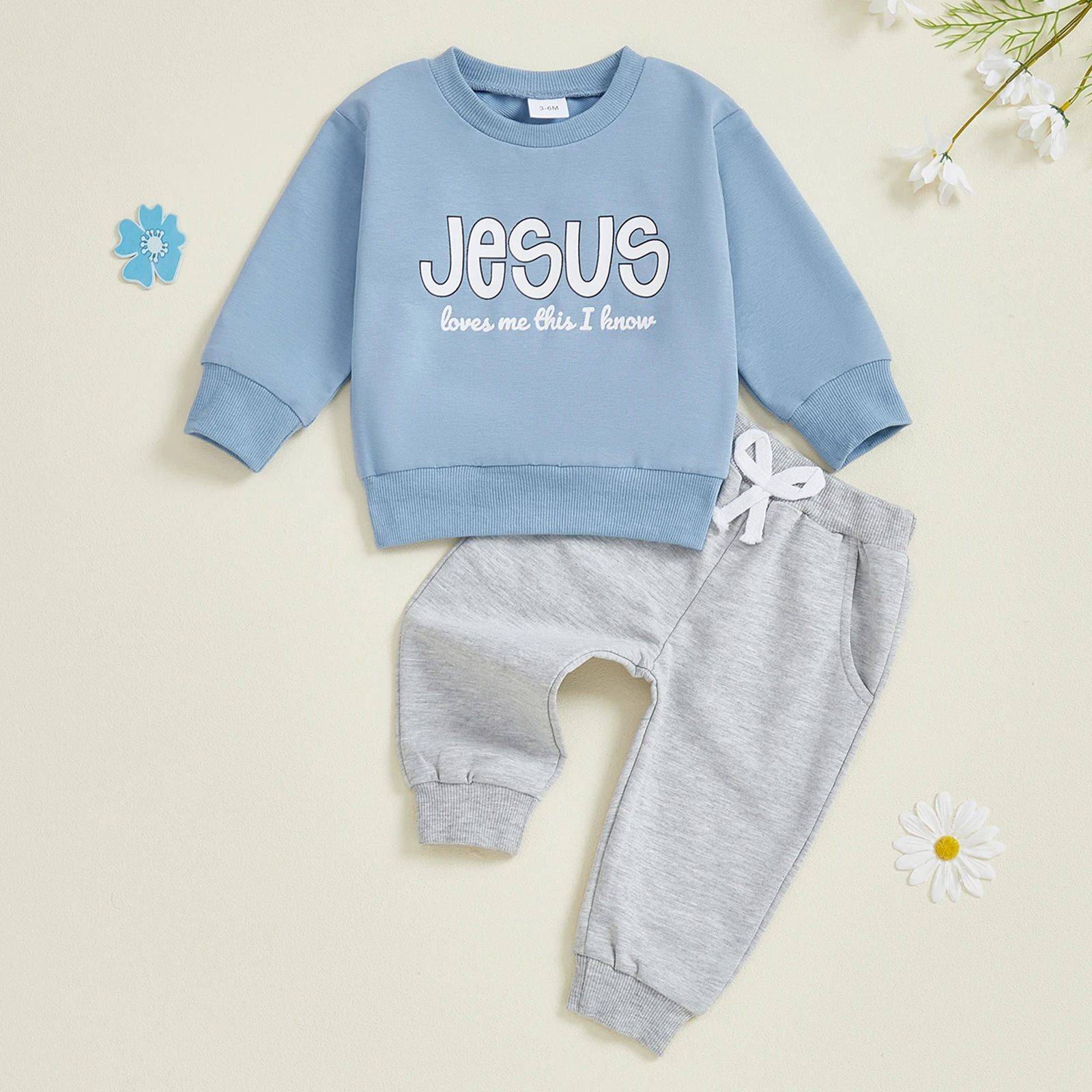 

Adorable Infant Girls Winter Set Stylish Floral Print Hoodie with Leggings 2Pcs Clothing Ensemble for Cold Weather