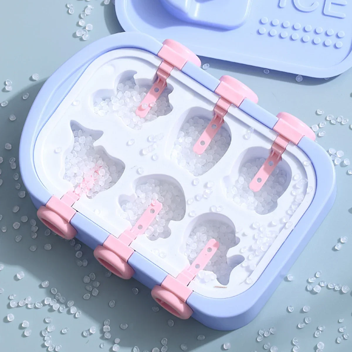 Silicone Ice Cream Mold DIY Chocolate Dessert Popsicle Moulds Tray Ice Cube Maker Homemade Tools Summer Party Supplies