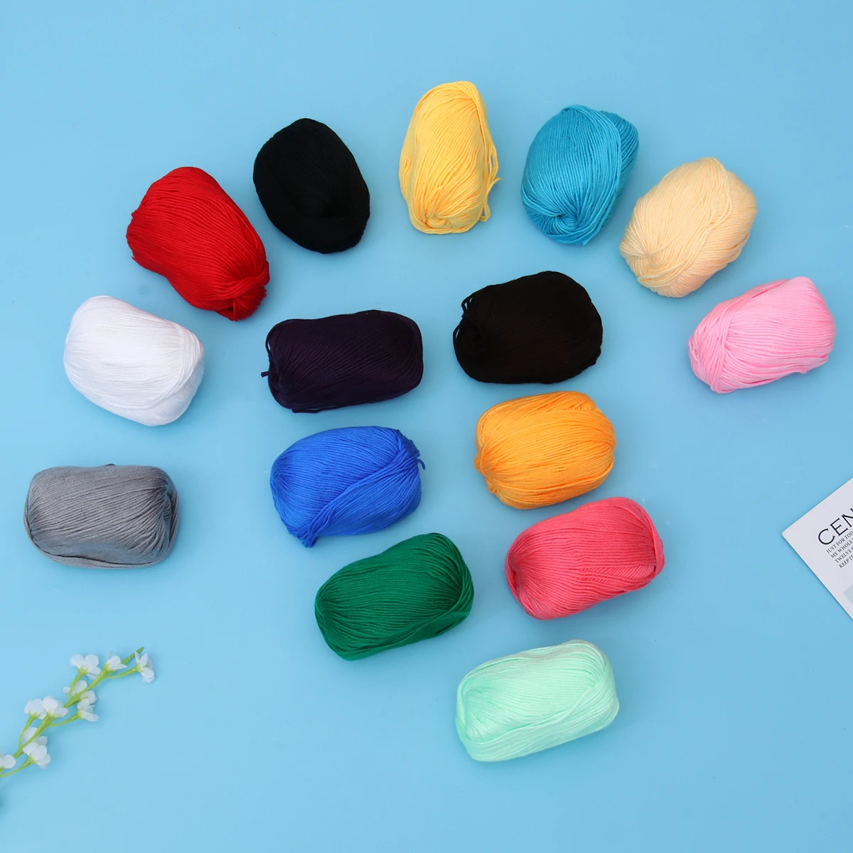 

15pcs 160M Wool Knitting 50G Multi-Color Durable Machine Washable For Clothing Socks Gloves Crafts Knitting Wool Yarn