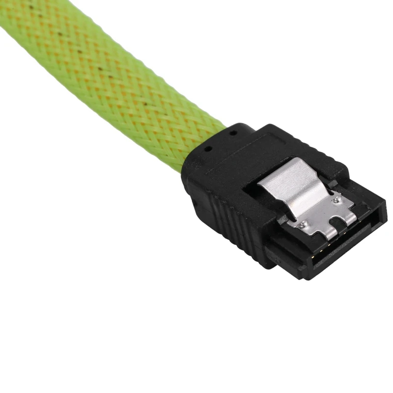 4 шт. 50 см SATA 3,0 III SATA3 7Pin кабель для передачи данных под прямым углом 6 Гбит/с SSD Кабели HDD жесткий диск кабель для передачи данных (зеленый)