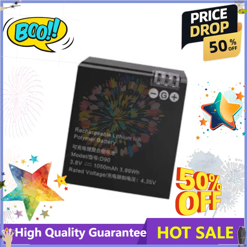 SWZY New D90 3.8V 1050mAh High Quality Battery for AEE D90 S90 S91B Lyfe  Sports Camera Camera Battery