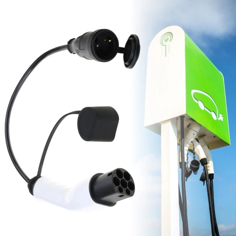 محول محطة شحن A2UC المحمولة محول شاحن السيارات الكهربائية مضغوطة شحن محول ترقيات كابل محول