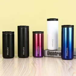 500ML Insulated Coffee Mug Cup Travel Stainless Steel Flask Vacuum Leakproof Thermo Bottles Espresso Thermos Bottle Coffeeware