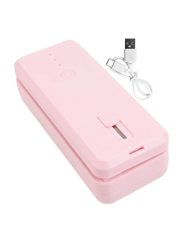 

USB Powered Portable Sealing Machine for Food Bags Handheld Design with Built in Cutter and Magnetic Attachment