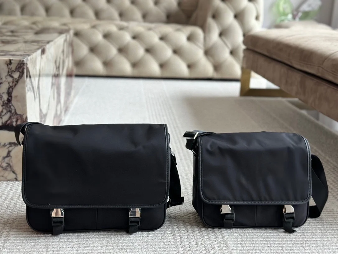 

Men's Nylon Messenger Bag Crossbody Shoulder Bag | Waterproof Large Capacity Casual Satchel | Travel Work Bag for Daily Use