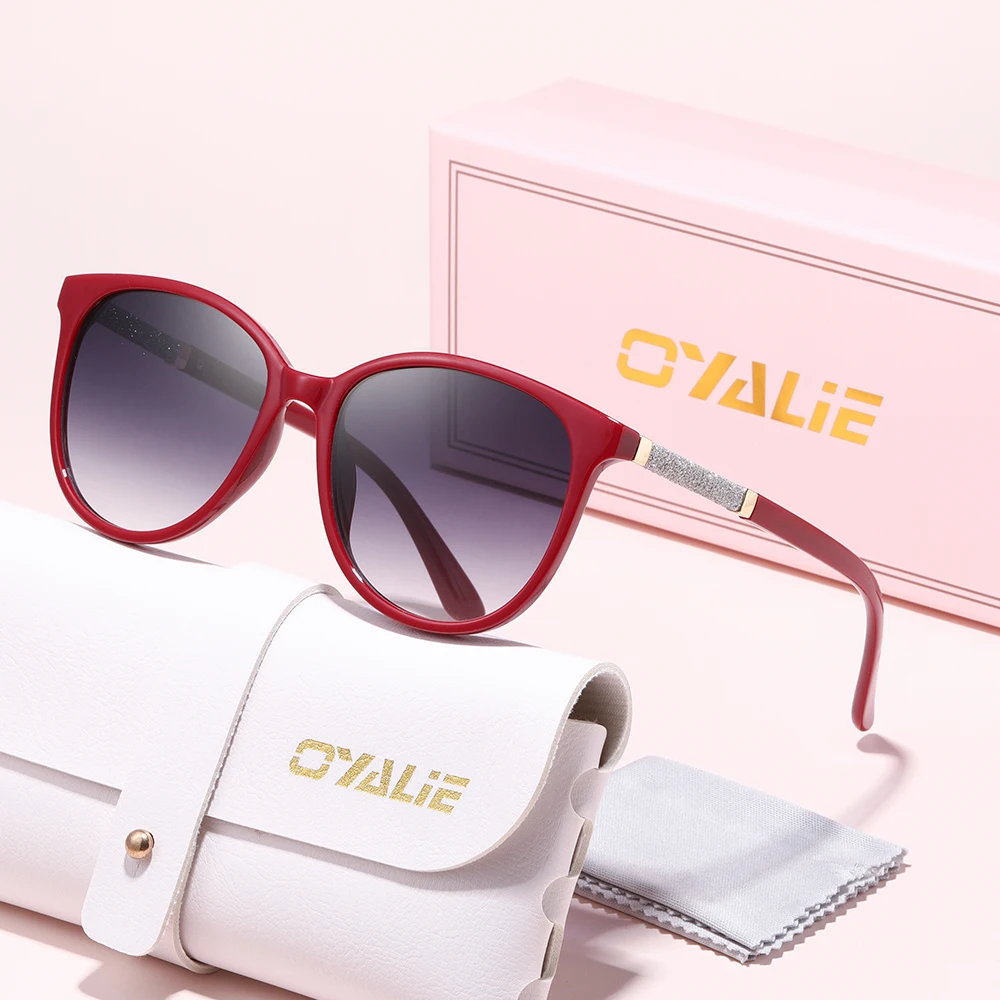 نظارات شمسية Oyalie العصرية الماسية المربعة على شكل عين القطة، عاطفية، عصرية، لافتة للنظر، بسيطة ورقيقة. مناسبة لأولئك الذين يشاركون في الحفلات، التاريخ، التسوق، وما إلى ذلك، ملابس عصرية متطابقة، تظهر نمطًا رائعًا.