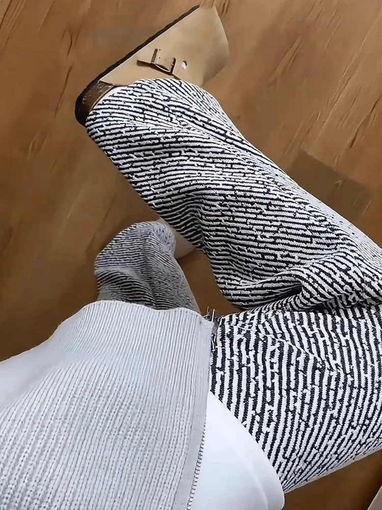 

Cleanfit American Sle Diagonal Stripe Design Men's Casual Pants Autumn Winter Vintage Lazy Wide Leg Straight Leg Pants