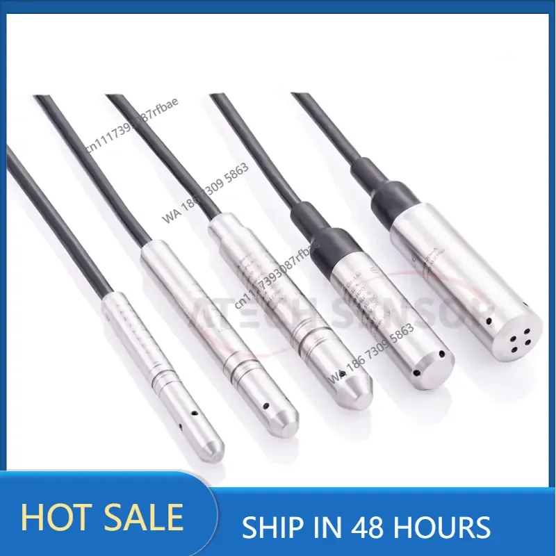 Small Diameter 16mm /19mm Probe Hydrostatic Dam Pond Pressure Level Sensor