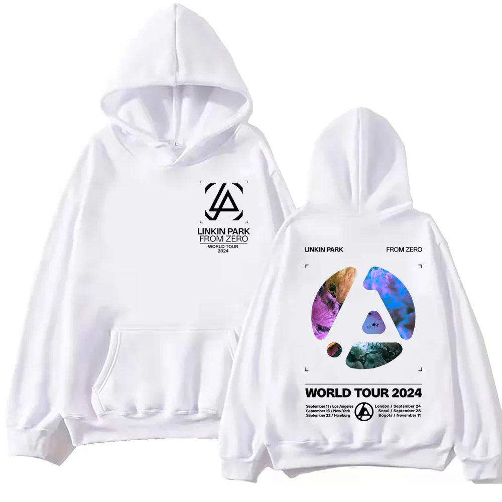 Linkin-park dari Zero World Tour Hoodie Pullover Hip Hop Harajuku, atasan kaus musik populer hadiah penggemar