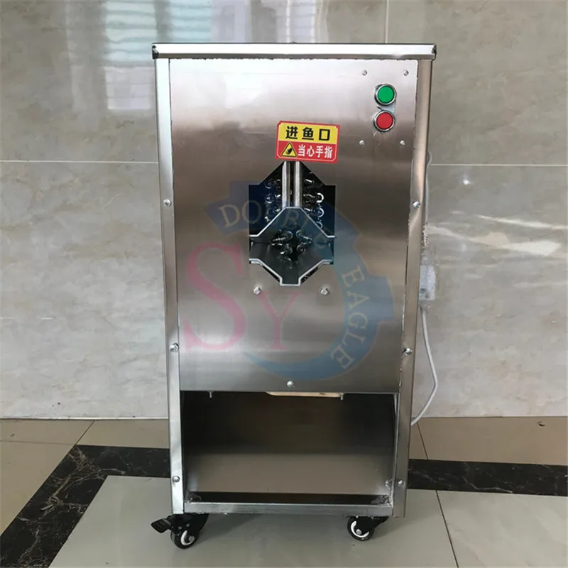 เชิงพาณิชย์ขนาดเล็ก เครื่องถอดเกล็ดปลาและวิสเซร่าอัตโนมัติ/เครื่องฆ่าปลาพร้อมลบอวัยวะภายในเกล็ดปลา