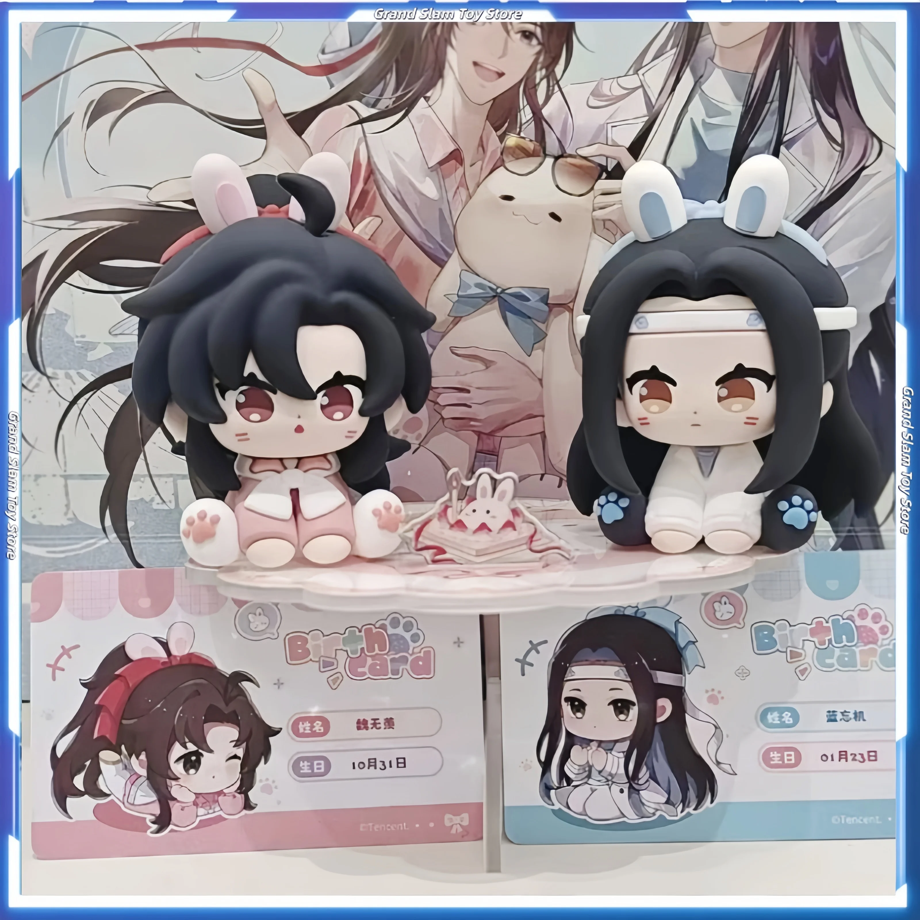 

Hot Mo Dao Zu Shi Anime Pvc Action Figure Wei Wuxian Lan Wangji Cartoon Mdzs Ornament Happy Birthday Series Collectible Toys