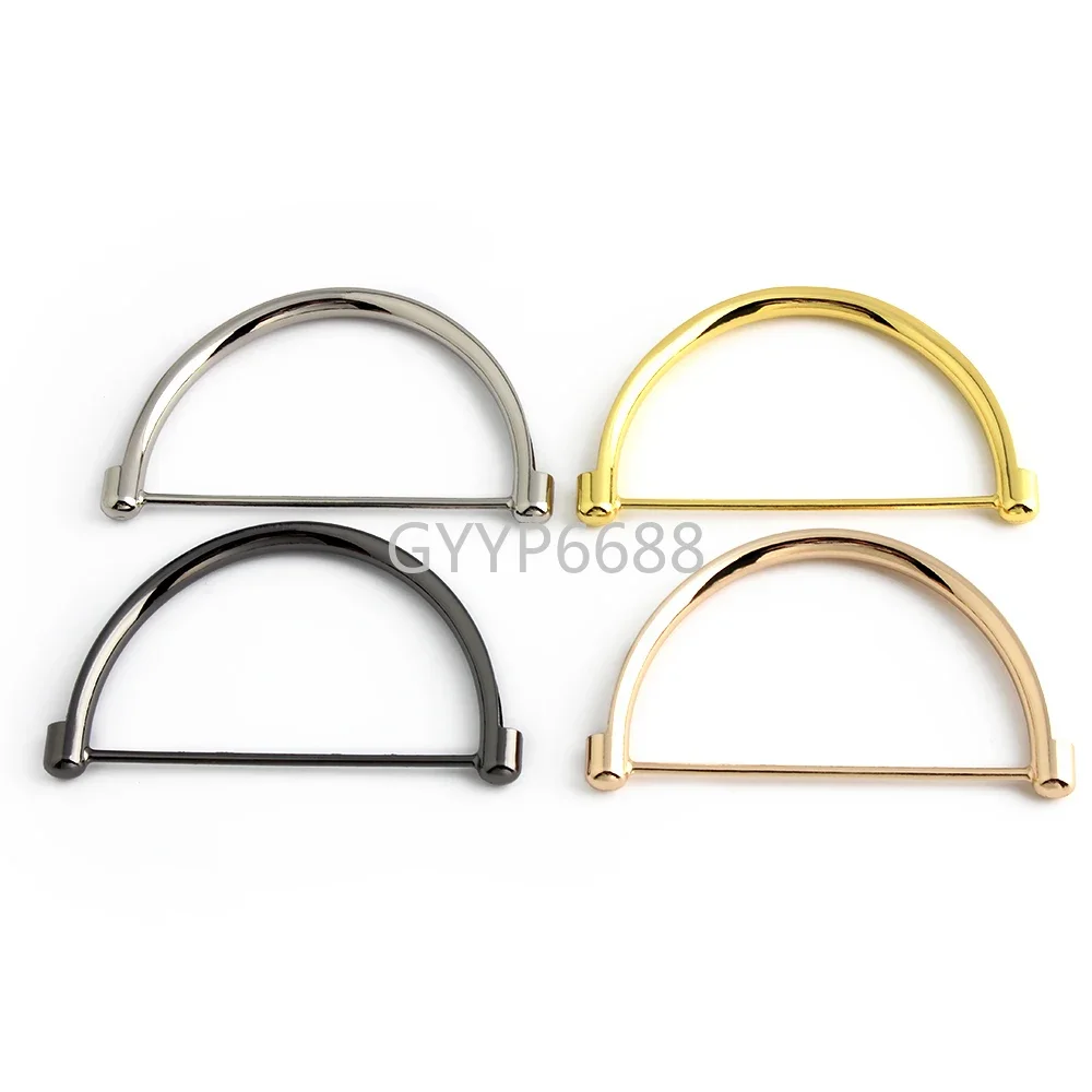 2/10/30PCS 13x7.8cm Metal D Ring Buckles Handle For Women Bag Strap Shopping Tote Decor Handle Clasp Purse Belt DIY Accessories