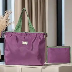 1pc Ultra Lightweight & Compact Grocery Bag - Fold into Pocket, Eco-Friendly Shopping Tote with Zipper