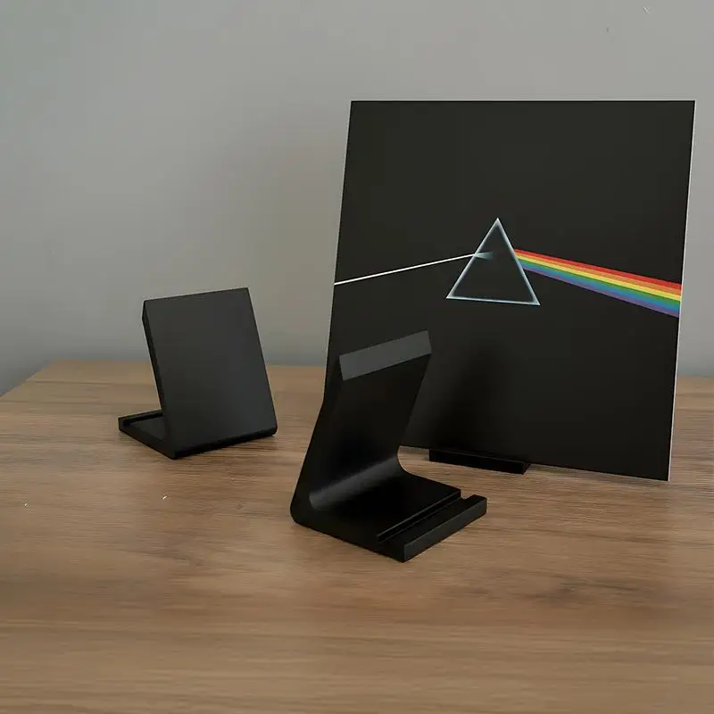 New Desktop Vinyl Record Stand Record Player Holder Minimalist Display Rack Ideal For Office And Home Living Room Display