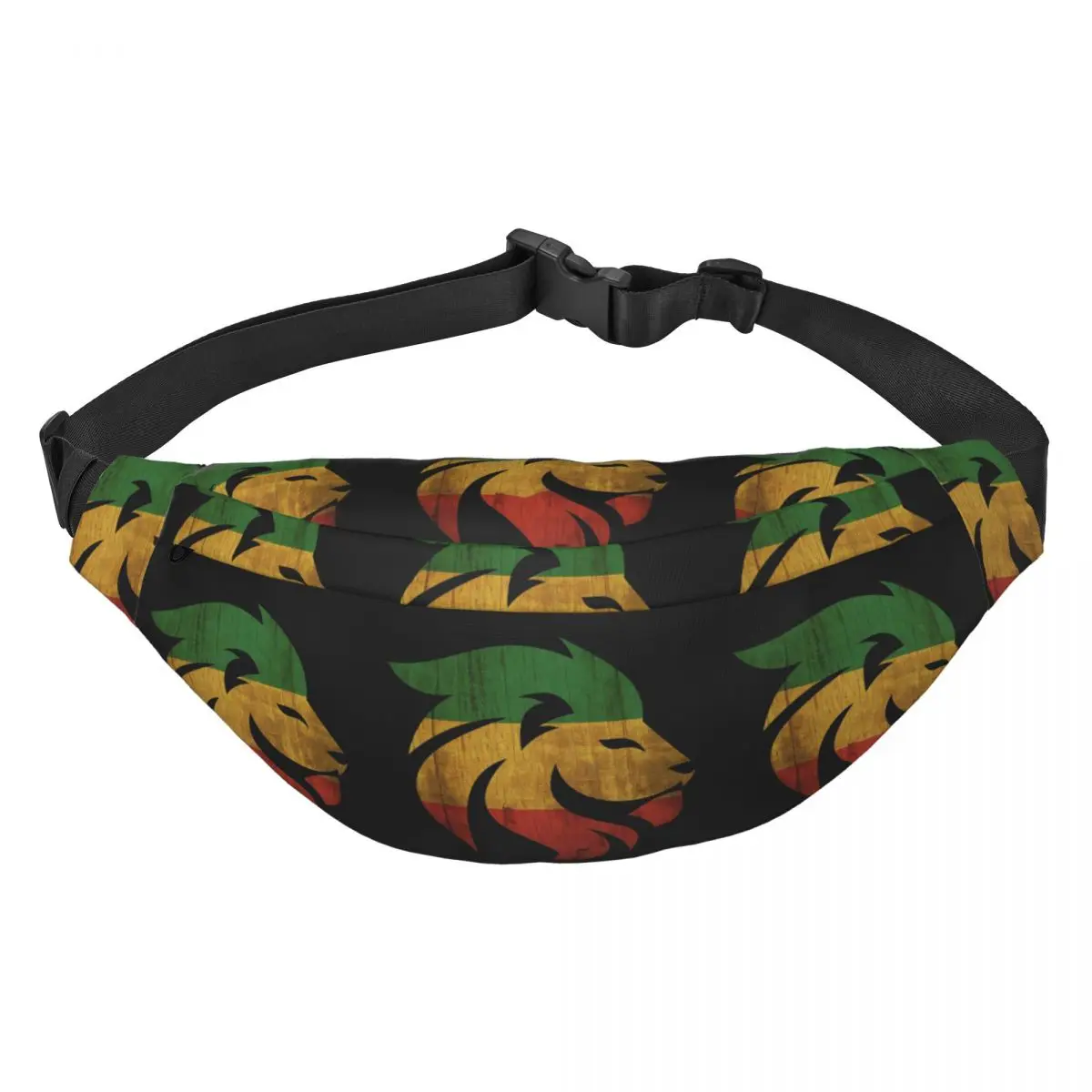 Haile Selassie King Ethiopia Jah Rastafari Fanny Bag Sling Crossbody Taille Pack Vrouwen Mannen Fietsen Camping Telefoon Geld Zakje