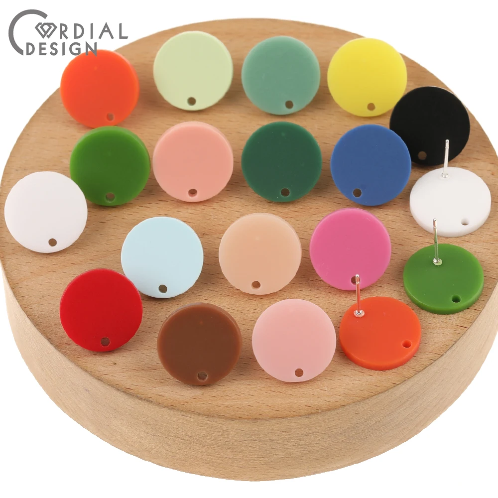 

Cordial Design 100Pcs 16*16MM Jewelry Accessories/Earrings Stud/Multicolor/Hand Made/Round Shape/Jewelry Findings & Components