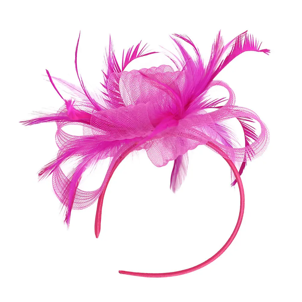 

Женская шляпка-фасцинатор с отстегивающимся вуалем, заколка для волос, повязка на голову, стильная винтажная элегантность для свадеб, садовых вечеринок, коктейлей