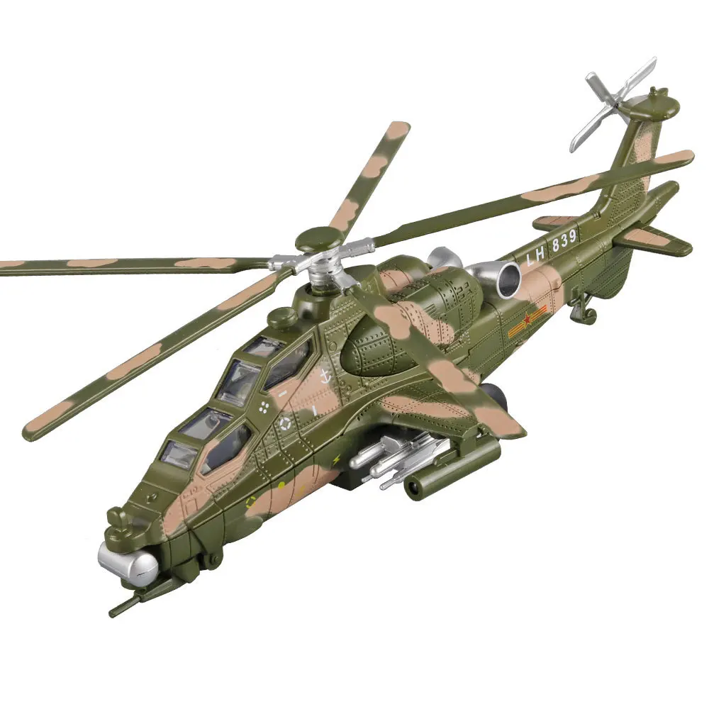 Straight 10 Armed Helicopter Alloy Model Light Sound Warrior Drive Propeller Small Ornaments