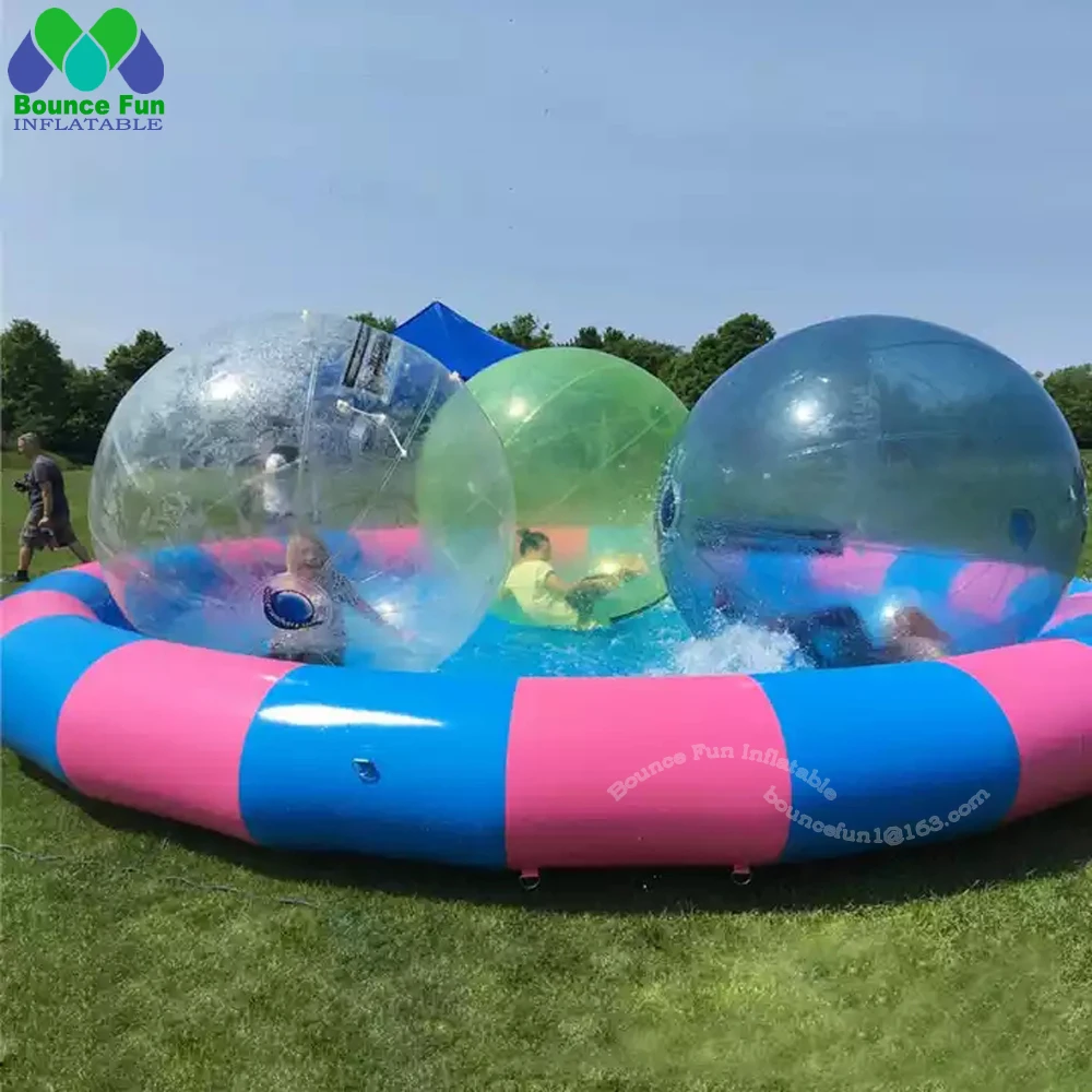 Round Large Colorful Inflatable Swimming Pool For Summer Water Walking Balls Fishing Zorb Balls Games