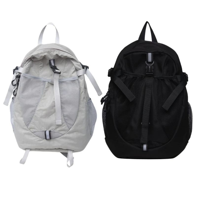 E74B Mochila capacidade para mulheres, homens, estudantes, escola, estilo japonês, mochila viagem, mochilas para