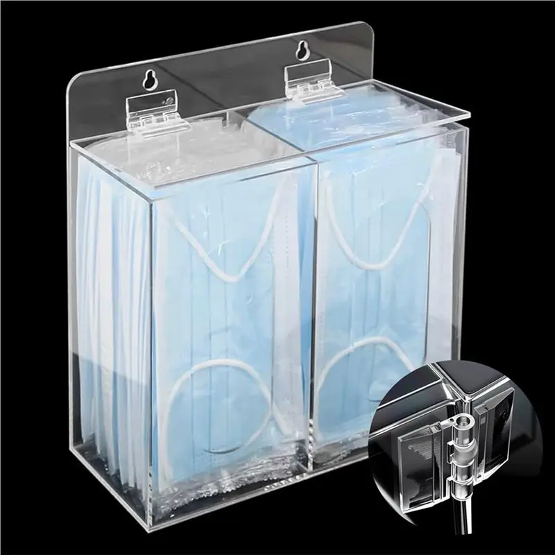 ABKW-Acrylic Hinges Kit,30Pcs Self Adhesive Latch Buckles Set No Need To Punch Plastic DIY Piano Hinge Door Buckle For Box