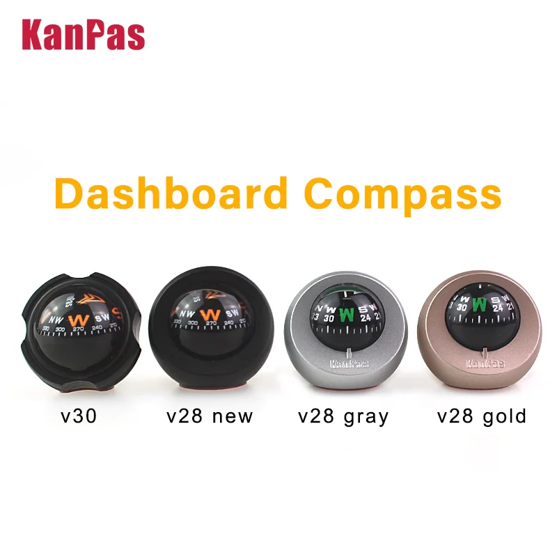 KANPAS High Quality Automotive/Car Dashboard Small Size Compass, Simple Style For motorcycle Driving Navigation