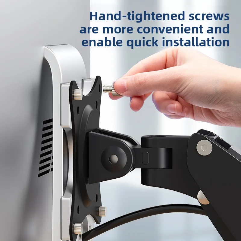 CNC Aluminum VESA Adapter for IMac – Full Silicone Protection, 75x75/100x100, Tool-Free Mount, No Base Removal
