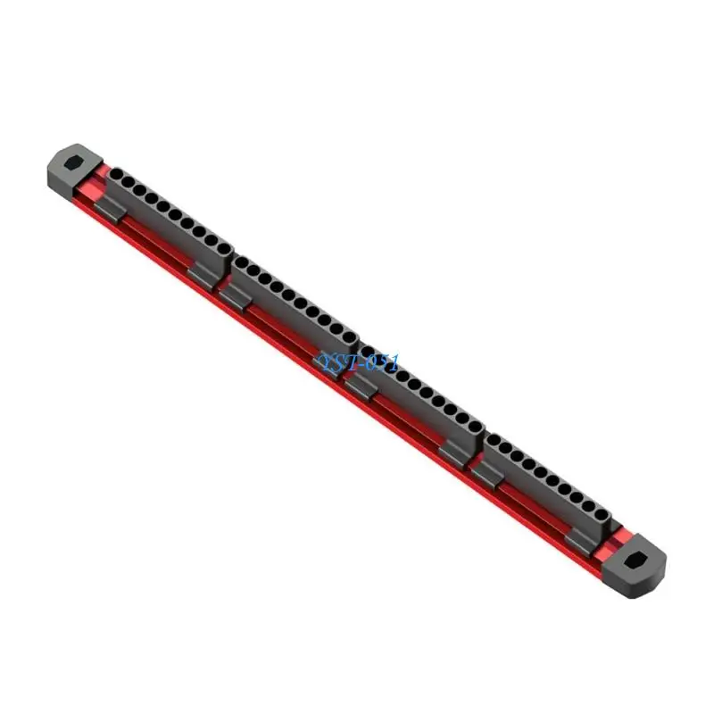 E15A Strong Aluminum Bit Storage Holder For Workshop Gear Holding 12 Slots
