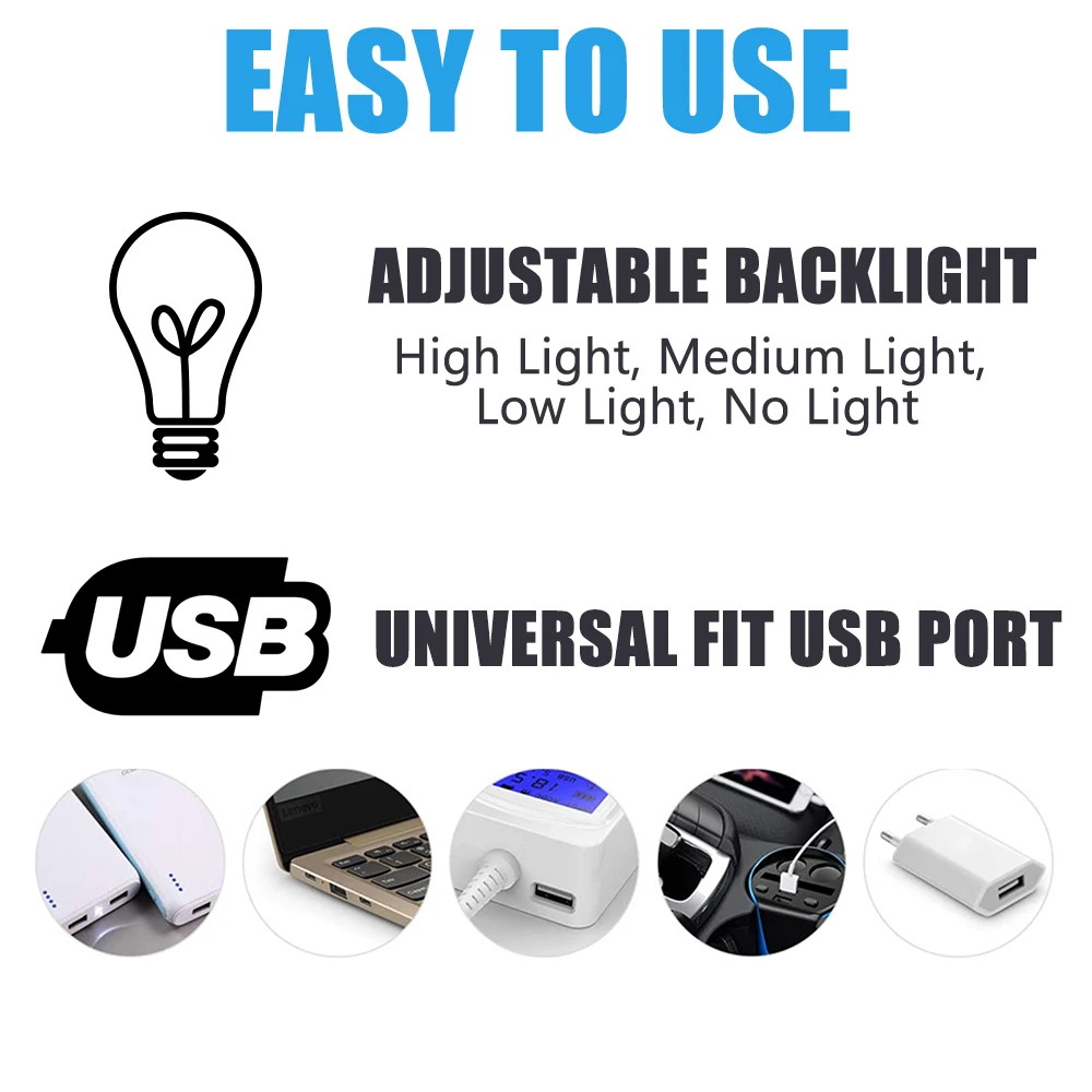 جهاز التنبؤ بالطقس اللاسلكي ، ميزان الحرارة الخارجي ، مقياس الرطوبة مع جهاز استشعار ، شاشة تعمل باللمس ، ساعة منبه ، إضاءة خلفية ، شحن USB