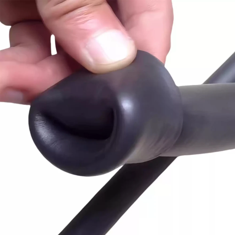 1/2Meter NBR Rubber Foam Glossy Sponge Tube Insulation Sleeve Ring Anti-bumper Handle Hollow Foams ID 3mm-25mm