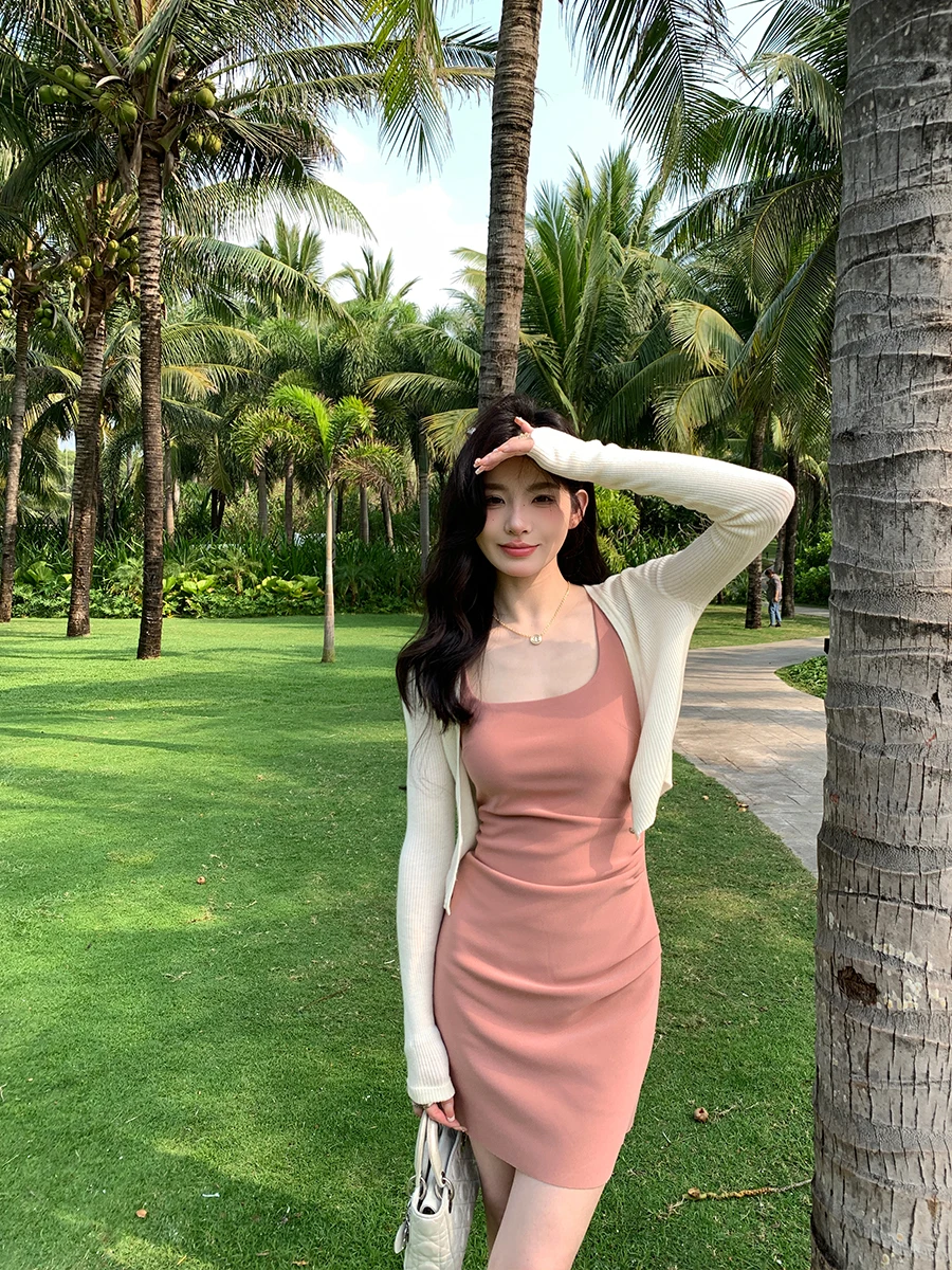 

Женский вязаный легкий солнцезащитный открытый кардиган x Stevens из ледяного шелка, весенне-осеннее мягкое пальто V-Ne Long Sve ort