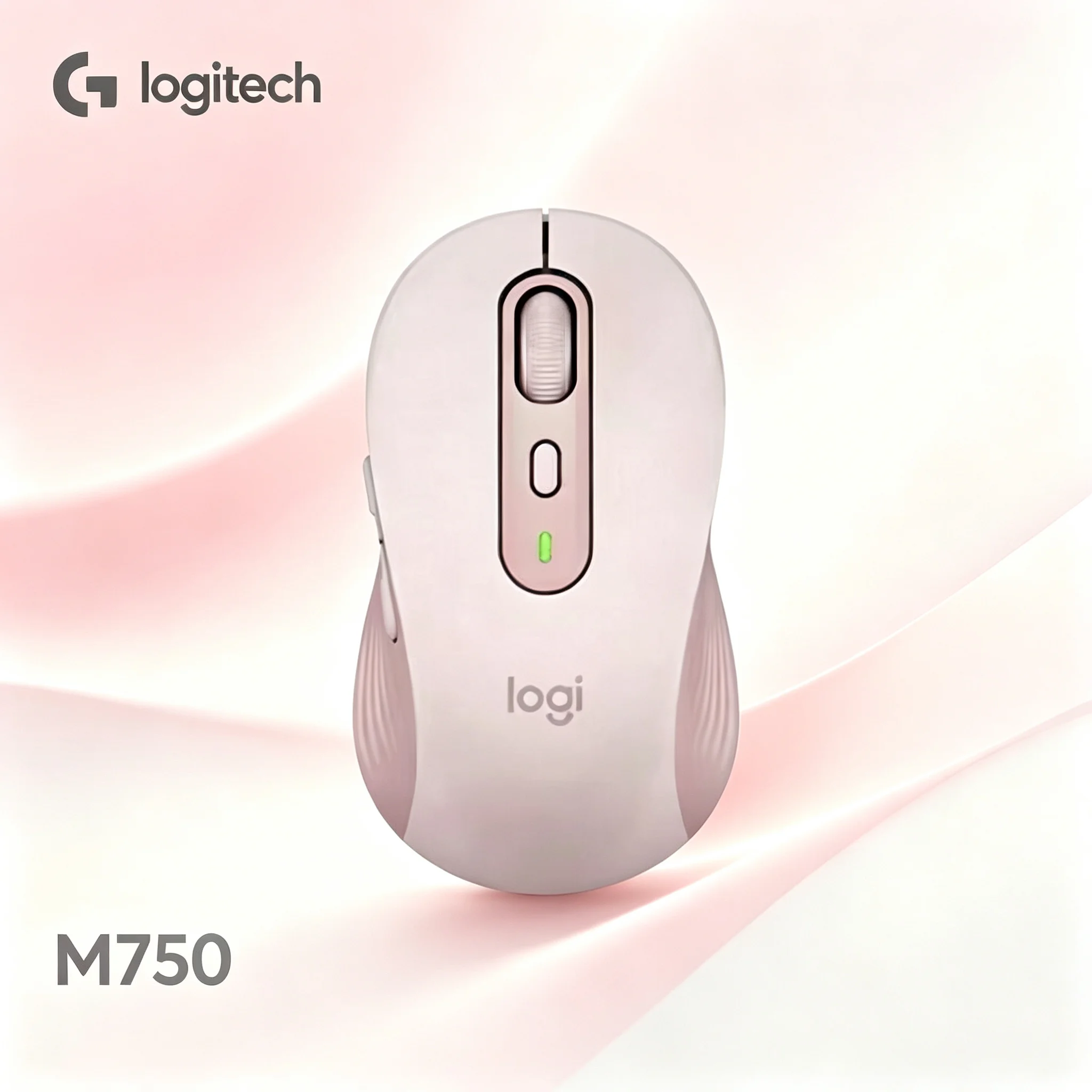 Logitech M750 Portable Office Wireless Mice,Ergonomic Curved Grip,Bluetooth & 2.4G,400‑4000 DPI For Notebook Chromebook Desktop