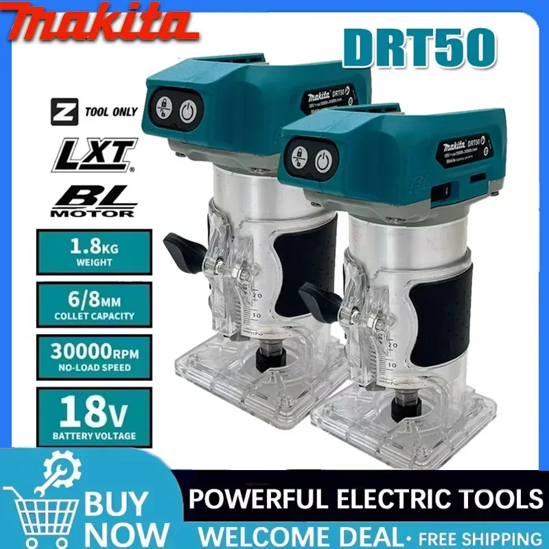 

Аккумуляторный фрезер Makita DRT50 2026 года, бесщеточный, для обработки дерева и гравировки