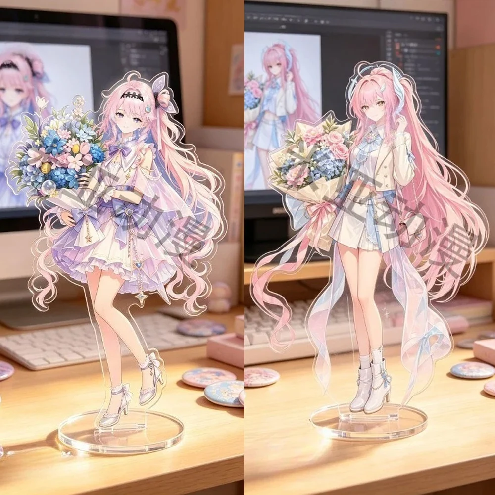 Game Wuthering Waves High Beauty Plaque Amis Dania Acrylic Ornament Cosplay Figures Standing Sign Model Fans Decoration Crafts