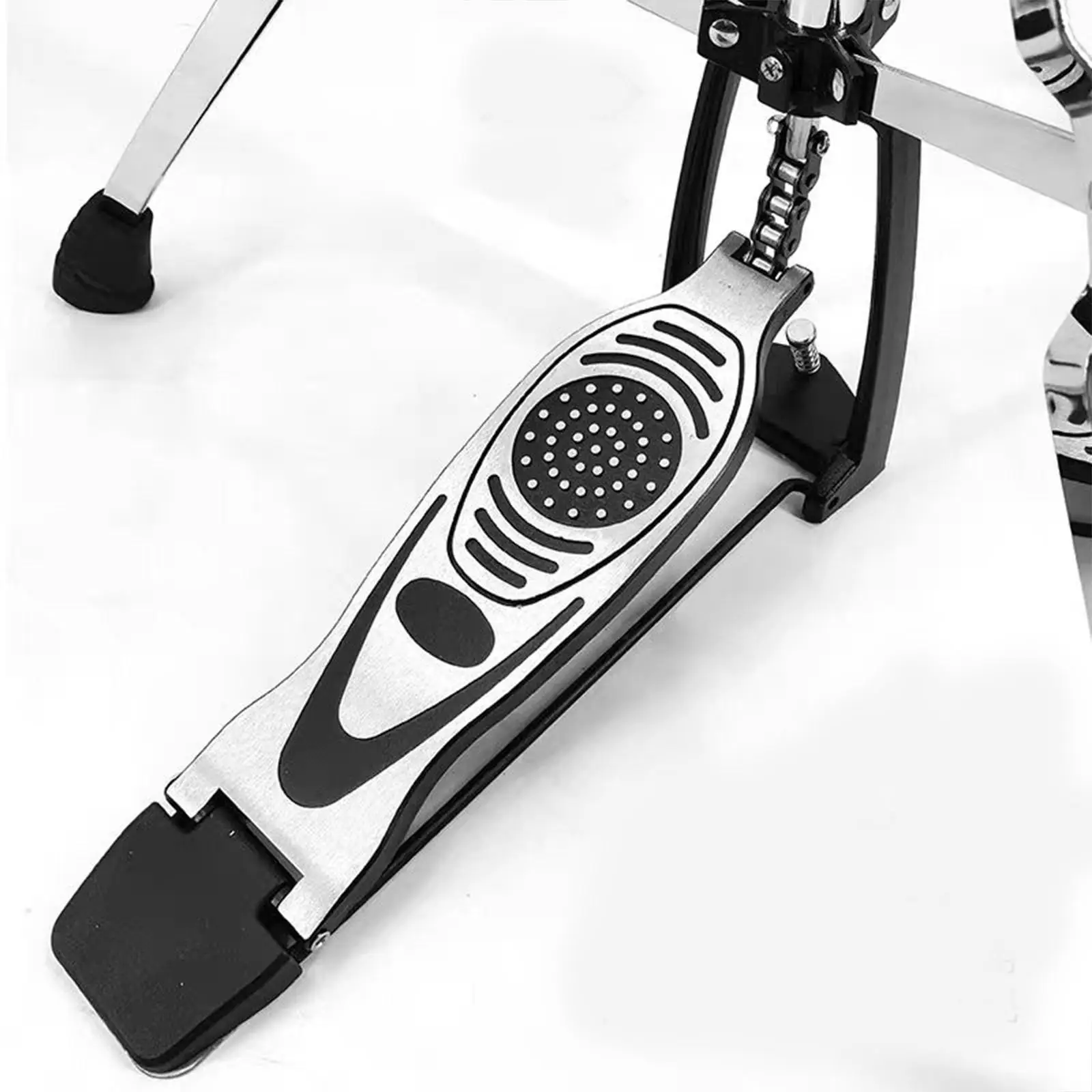 Metal Drum Pad Stand Mount Percussion Accessory with Adjustable Hi Hat Cymbal Stand for Music Enthusiasts