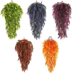 80cm Artificial Rattan Lavender Wall Hanging Wedding Home Decoration Fake Hanging Plant Vine Home Outdoor Decorative Flower