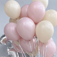 20/40Pcs Dusty Pink Latex Balloons 10Inch White Sand Boho Pale Pink Air Helium Balloons for Birthday Wedding Baby Shower Decor