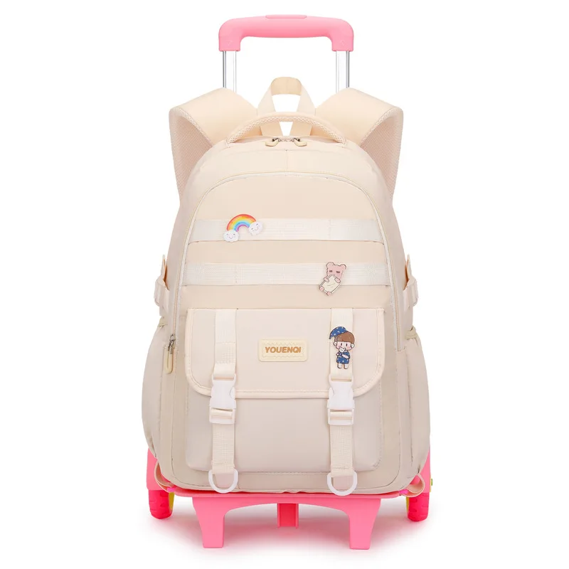 New Trolley Backpack for Women and Children Backpack for Dual Use Student Wheel for Climbing Stairs