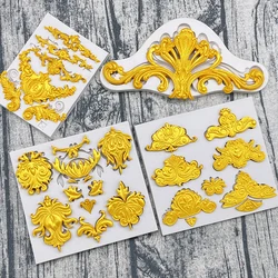 Decorative Pattern Silicone Sugarcraft Mold Resin Tools Cupcake Baking Mould Fondant Cake Decorating Tools