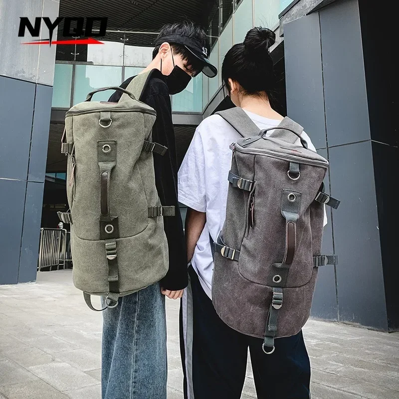 

Large Bags for Women Capacity Rucksack Men's Travel Bag Mountaineering Backpack Men's Suitcase Bucket Shoulder Bag