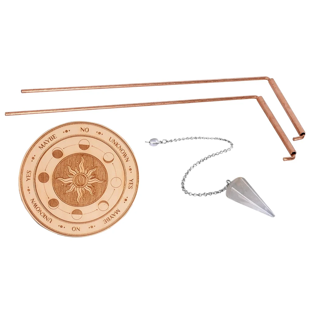 99.9% Copper Dowsing Rod Psychic And Divining Pendulum Plate Pad Kit For Test Meters Tool Accessory In Stock Wholesale