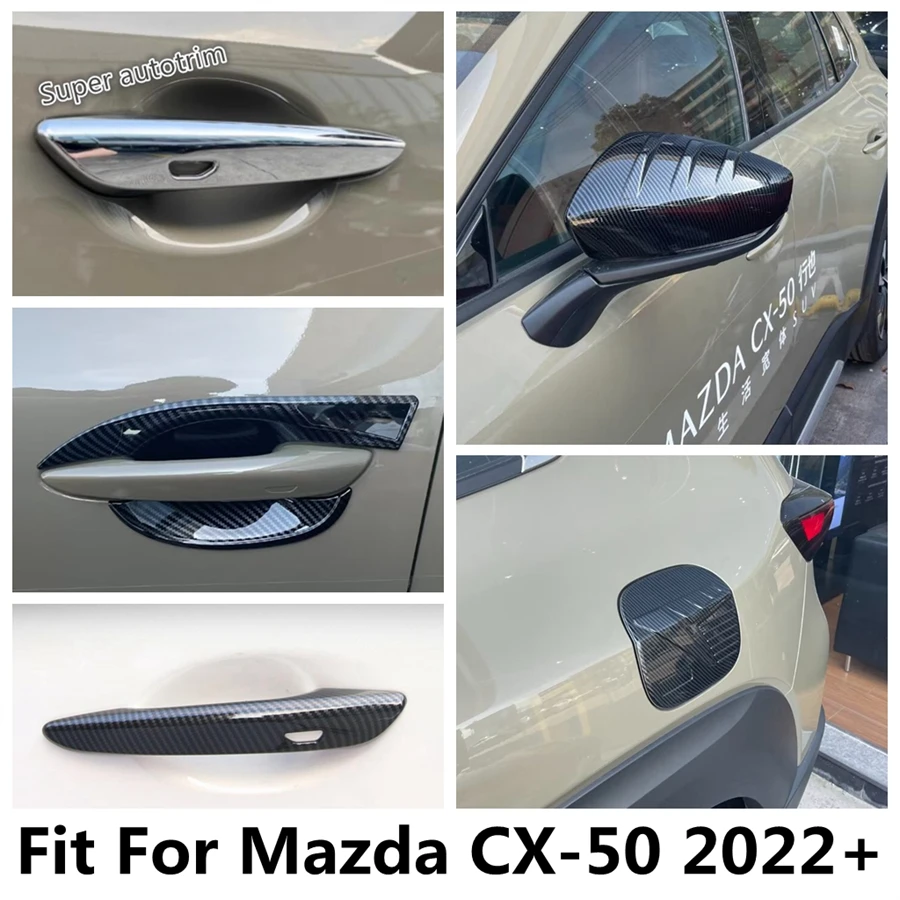 

Door Handle Bowl / Rearview Mirror Shell / Fuel Tank Cap Cover Trim For Mazda CX-50 2022 - 2024 ABS Accessories Exterior Kit